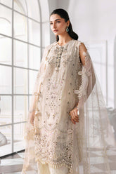 Maria B Mbroidered | BD-3007 | 3 Piece Unstitched Embroidered Chiffon Suit
